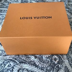 Louis Vuitton box with ribbon and card